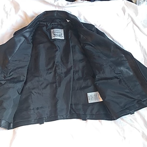 Levi's Faux Leather Motorcycle Jacket - Picture 5 of 10